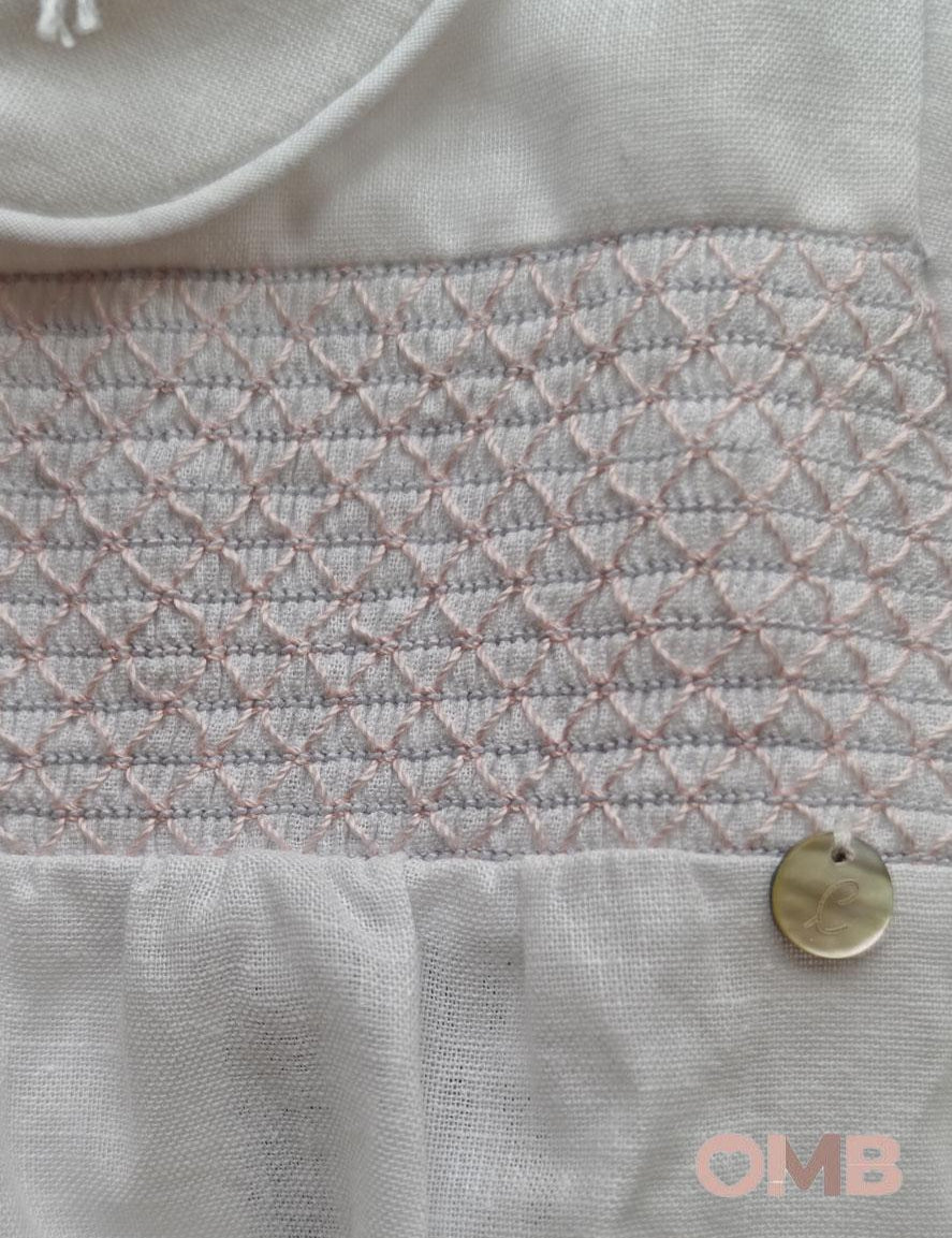 Pagliaccetto neonato COCCODE C63128 Bianco C63128 BIANCO/ROSA COCCODE 
