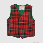 Gilet AMBARABA' neonato FM36076 Rosso FM36076. QUADRI AMBARABA' 