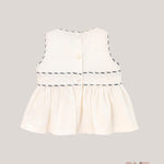 Top neonata COCCODE C63174 Bianco<BR/> C63174 BIANCO/BLU COCCODE 