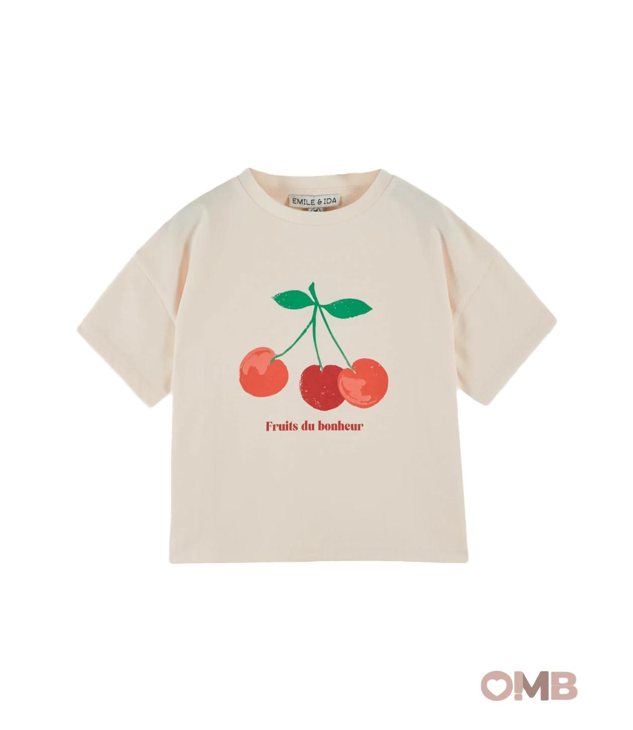 T-shirt EMILE ET IDA bambina AD015A Crema AD015A PANNA EMILE ET IDA 