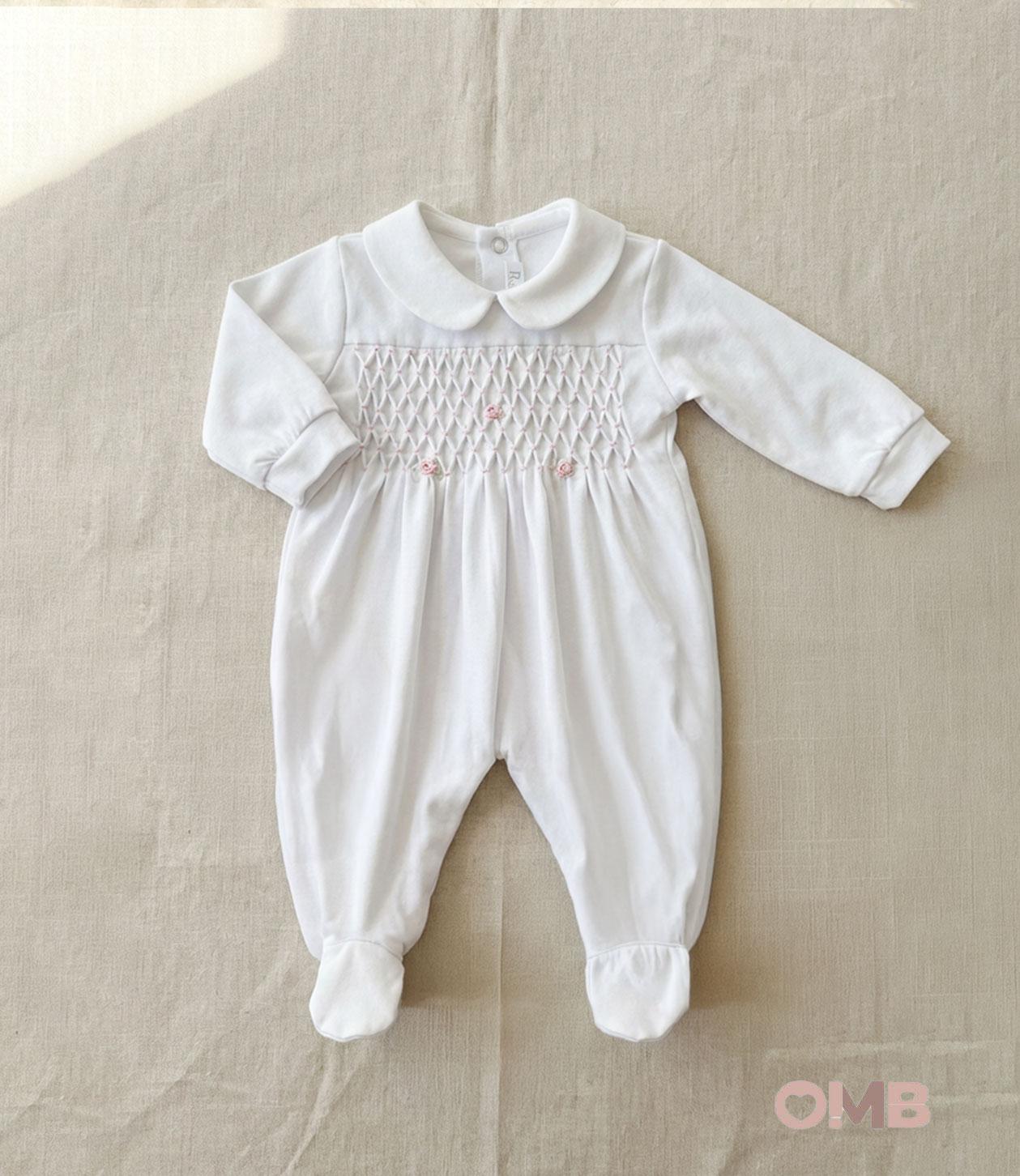Tutina neonata PRIMODI BEBE 13615 Bianca 13615 BIANCO/ROSA PRIMODI BEBE 