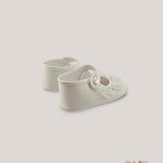 Scarpe neonata AMBARABA' SF4304 Bianche pizzo cinturino raso fiocco SF4304 BIANCO AMBARABA' 