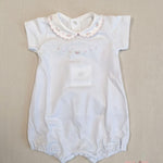 Pagliaccetto neonata PEPECE' 7721R3 Bianco 7721R3 BIANCO-ROSA PEPECE' 