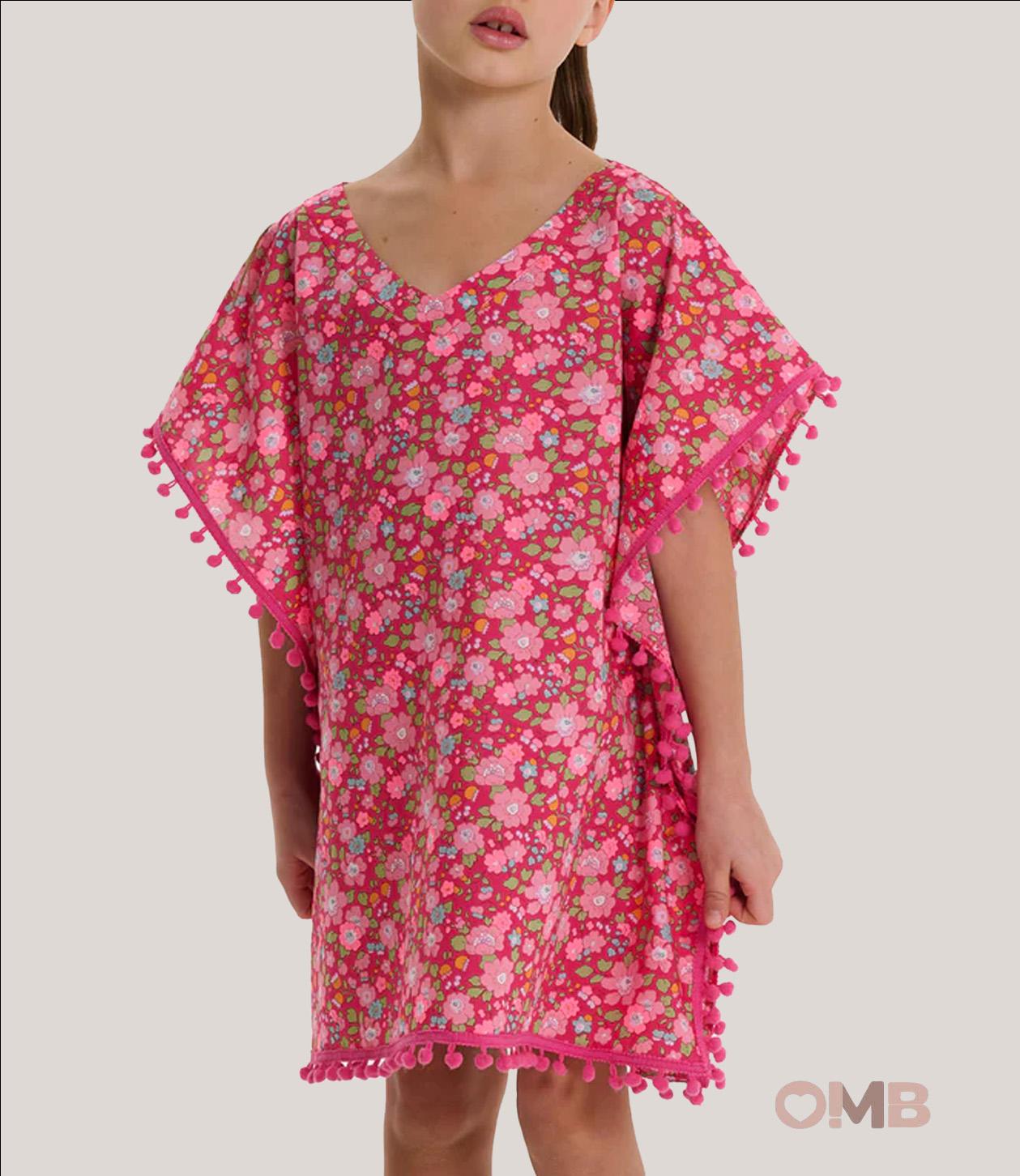 Kaftano bambina PESCIOLINO ROSSO CAF06 Fucsia<BR/> CAF06 FUCSIA PESCIOLINO ROSSO 