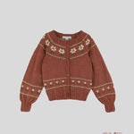 Cardigan Emile et Ida neonata AC010 Bordeaux AC010 VIOLINE EMILE ET IDA 