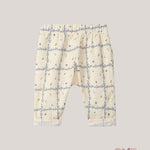 Pantalone neonata SNUG 6S091 Crema<BR/> 6S091 FIORI SNUG 