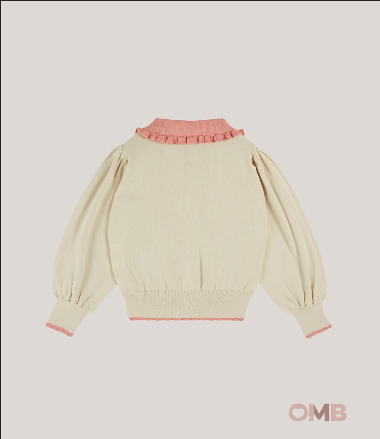 Cardigan EMILE ET IDA neonata AD182 Beige AD182 BEIGE EMILE ET IDA 