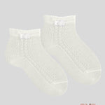 Calzino neonata Condor 2709/4 Latte fiocco traforati 2709/4 202 CONDOR 