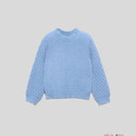 Maglione Abel&Lula bambina 5827 Celeste<BR/> 5827 CELESTE ABEL&LULA 