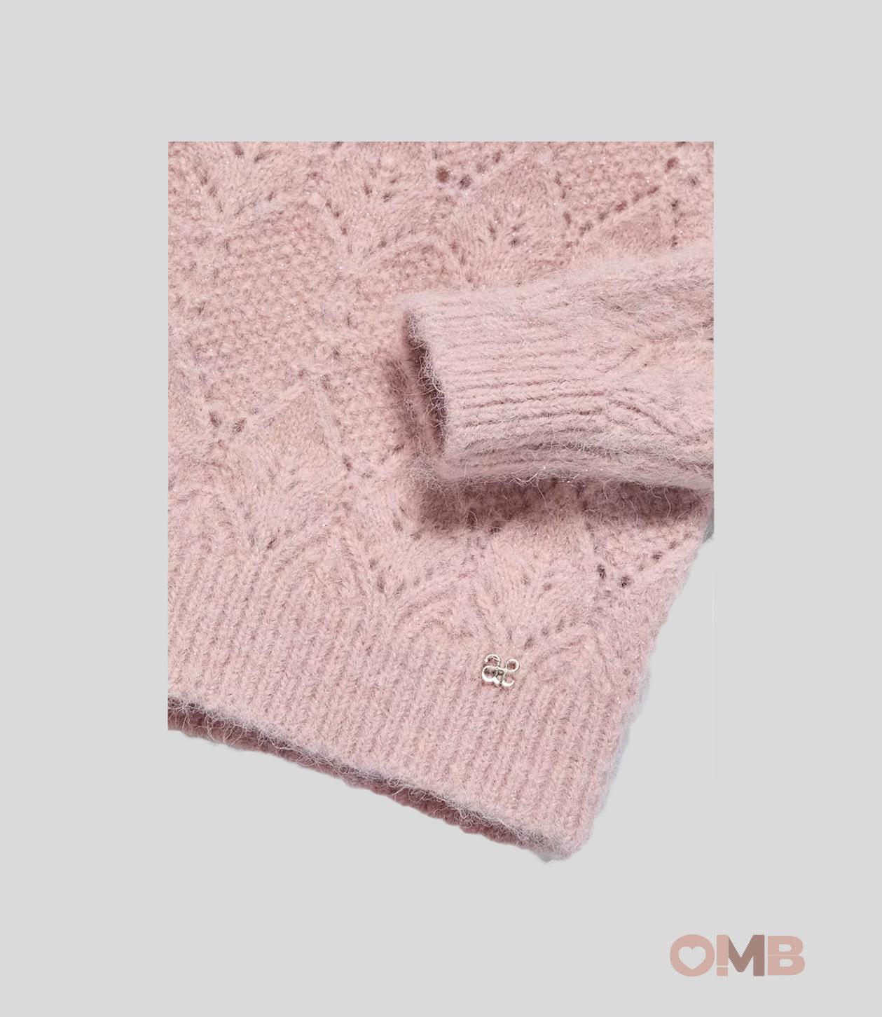 Maglione neonata ABEL&LULA 5816 Rosa 5816 PETALO ABEL&LULA 