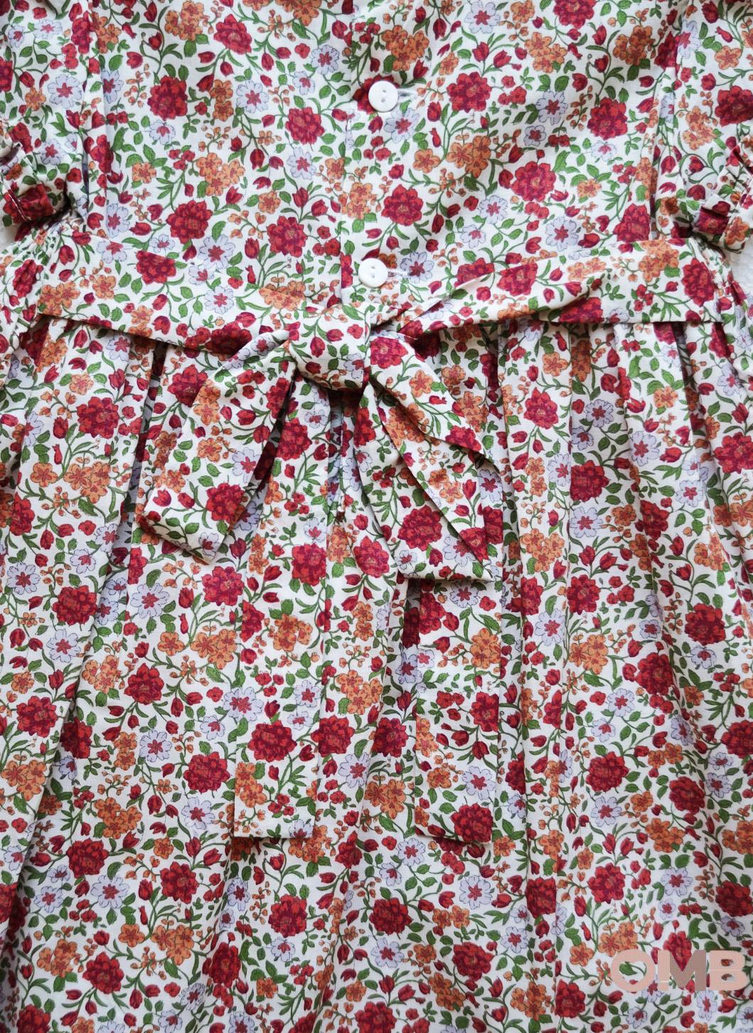Abito neonata PEPECE' 7140 Rosso 7140 LIBERTY PEPECE' 