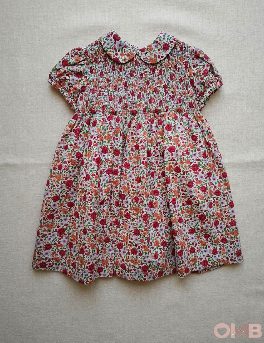 Abito neonata PEPECE' 7140 Rosso 7140 LIBERTY PEPECE' 