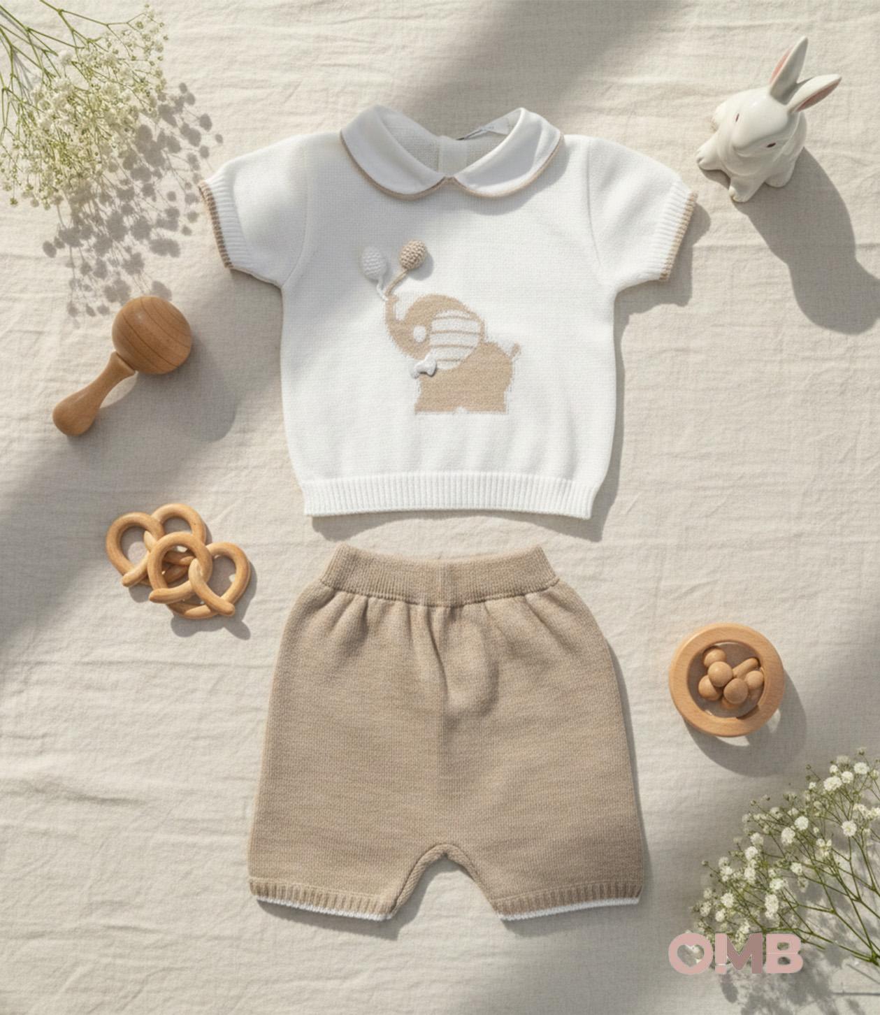 Completo PRIMODI BEBE neonato 3405 25 Bianco 3405.25 TORTORA PRIMODI BEBE 