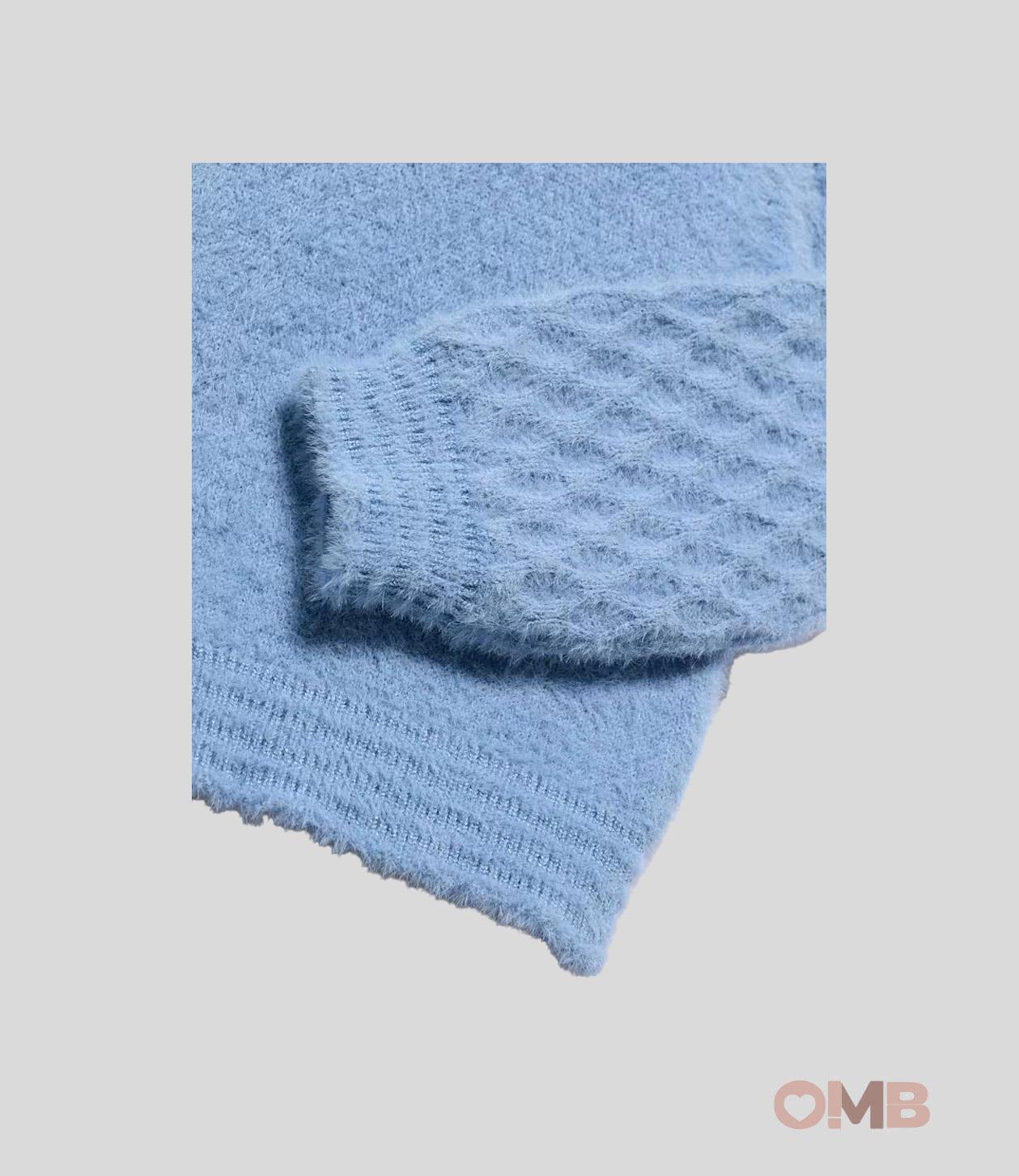 Maglione Abel&Lula bambina 5827 Celeste<BR/> 5827 CELESTE ABEL&LULA 