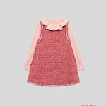 Abito bambina ABEL&LULA 5526 Rosso<BR/> 5526 ROSSO ABEL&LULA 