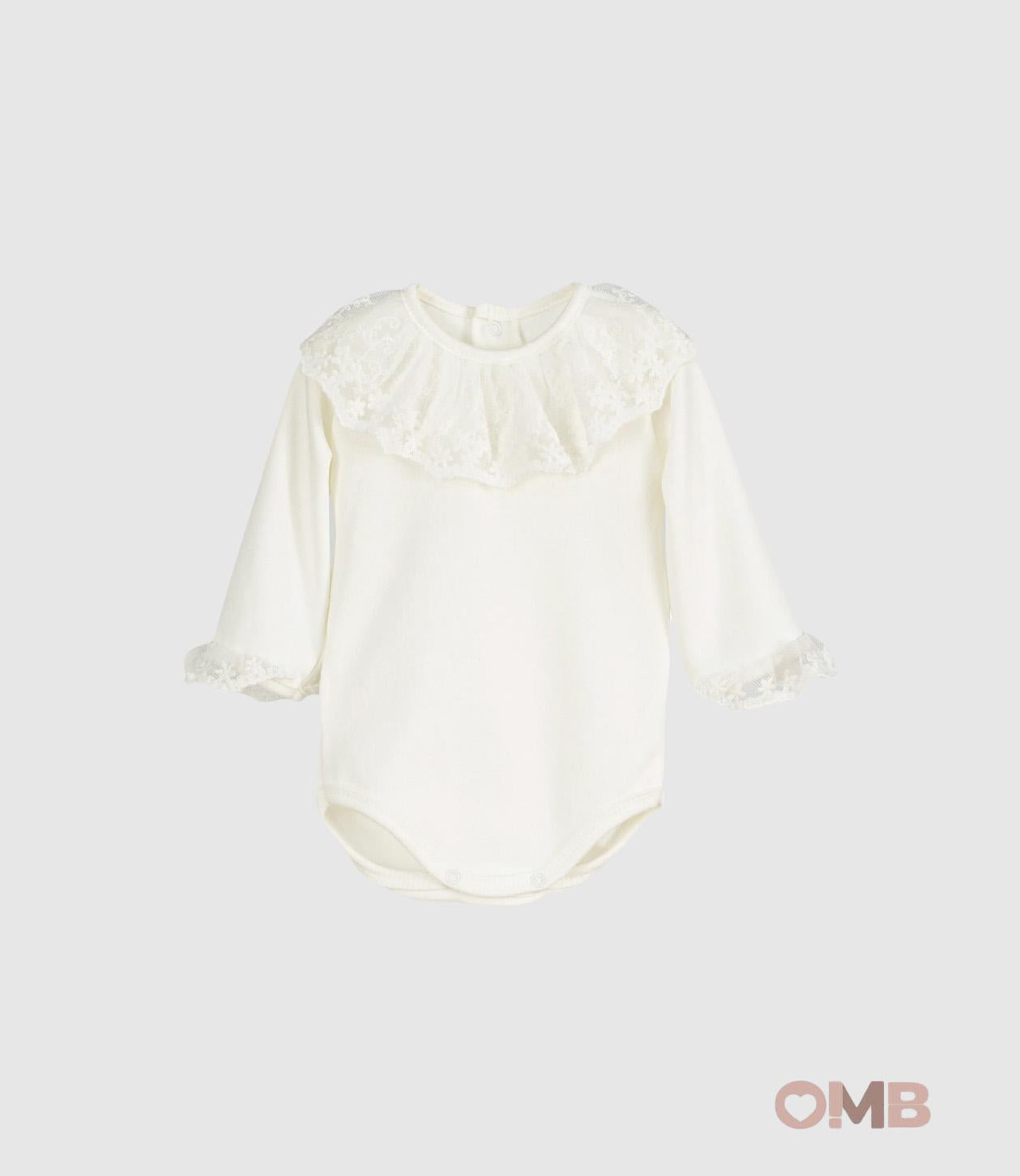 Body CALAMARO BABY neonata 19094 Panna 19094 PANNA CALAMARO BABY 