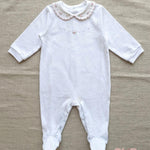 Tutina neonata PEPECE' 7420R3 Bianco 7420R3 BIANCO-ROSA PEPECE' 