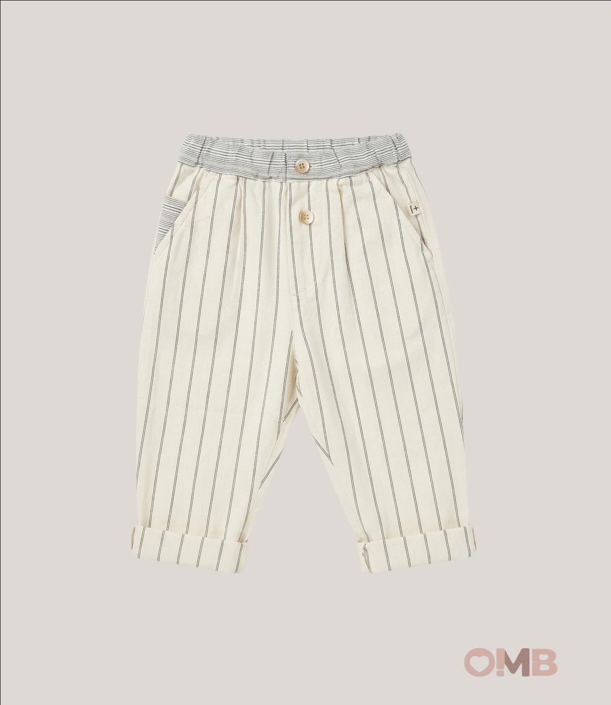 Pantalone neonato 1+INTHEFAMILY TOSSA Panna<BR/> TOSSA RIGA 1+INTHEFAMILY 