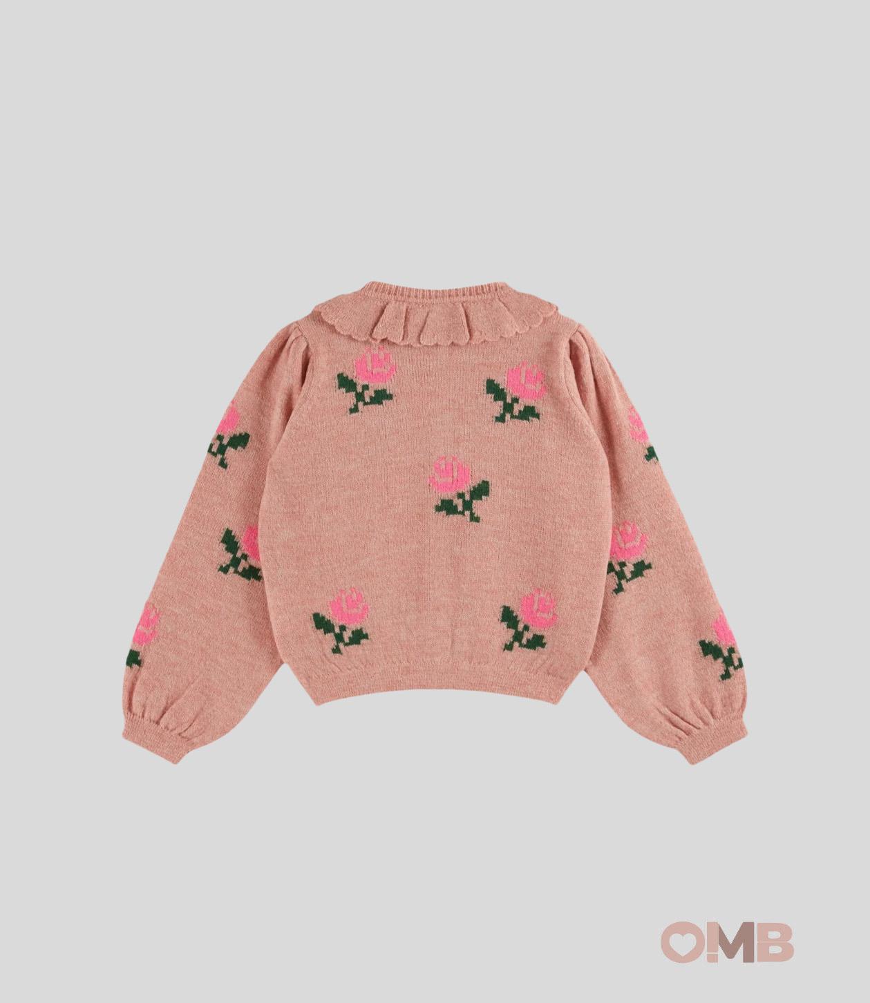 Cardigan Emile et Ida bambina AC124 Rosa AC124. ROSA EMILE ET IDA 