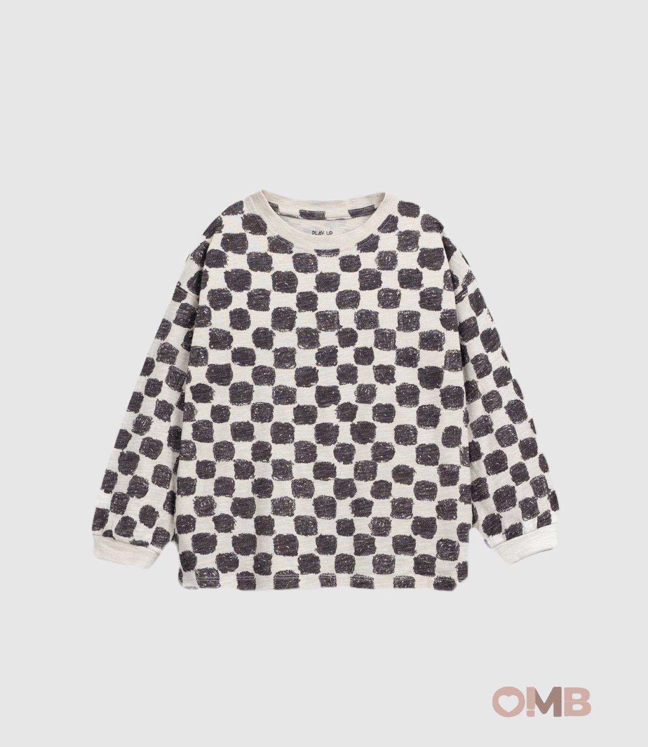 Maglia Play Up bambino 3AR11006 Grafite 3AR11006 QUADRI PLAY UP 