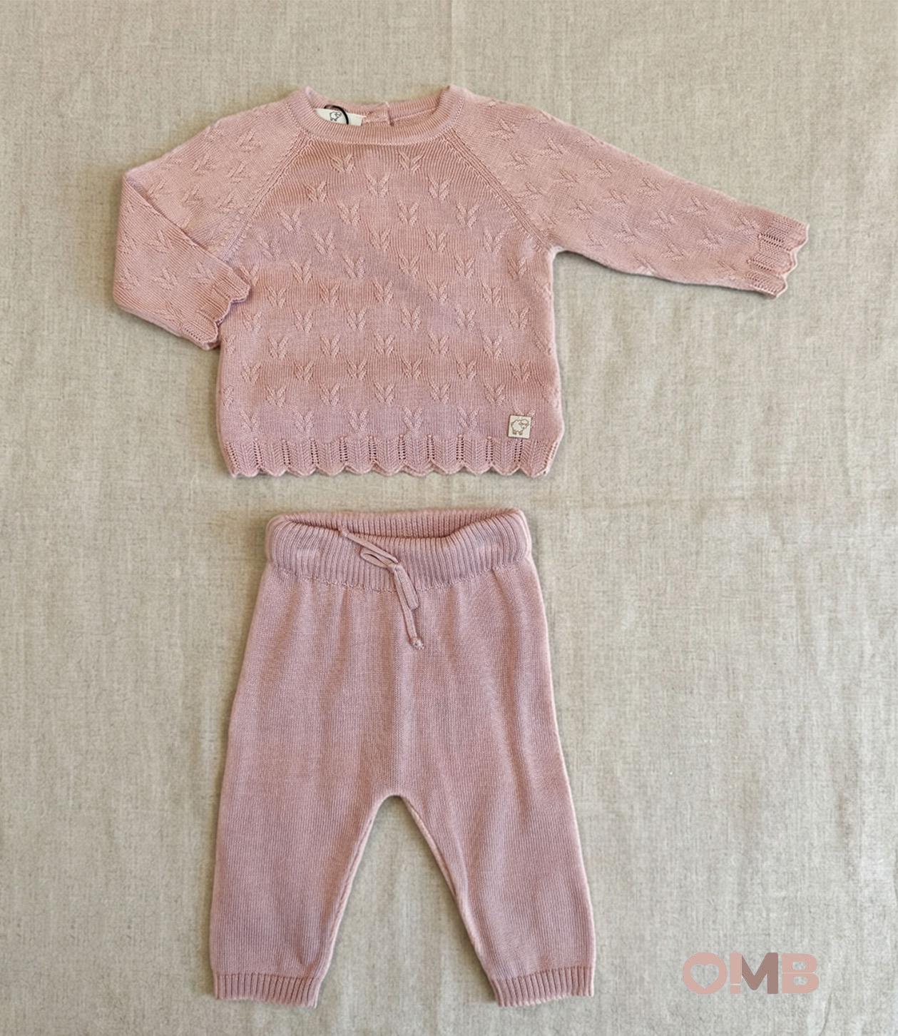 Completo neonata MAGLIFICIO VERONA 045553045554 Rosa 045553-045554 ROSA MAGLIFICIO VERONA 