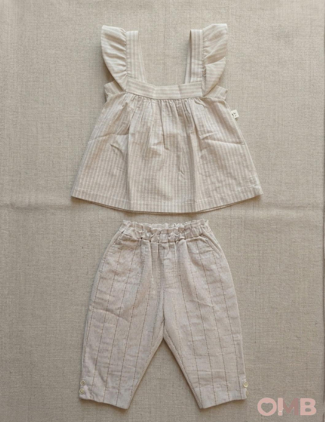 Pantalone neonata 1+INTHEFAMILY COLLIURE Beige COLLIURE RIGA 1+INTHEFAMILY 