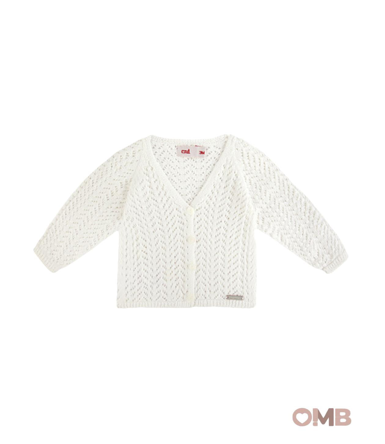 Cardigan CONDOR neonata 55505 Latte 55.505 202 CONDOR 