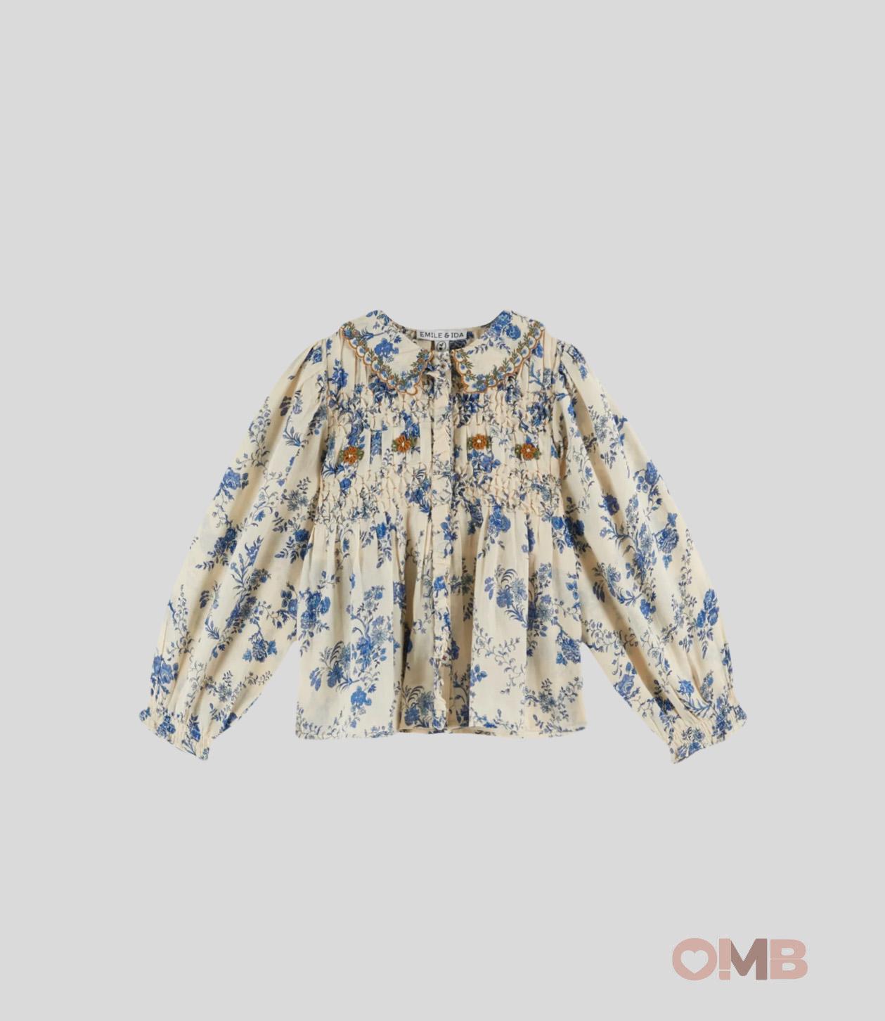 Blusa Emile et Ida bambina AC066 Fantasia AC066 FIORI EMILE ET IDA 