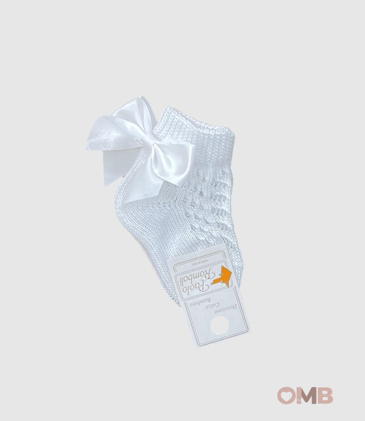 Calzini PAOLO ROMBOLI neonata BEC104 Bianchi BEC104 BIANCO PAOLO ROMBOLI 