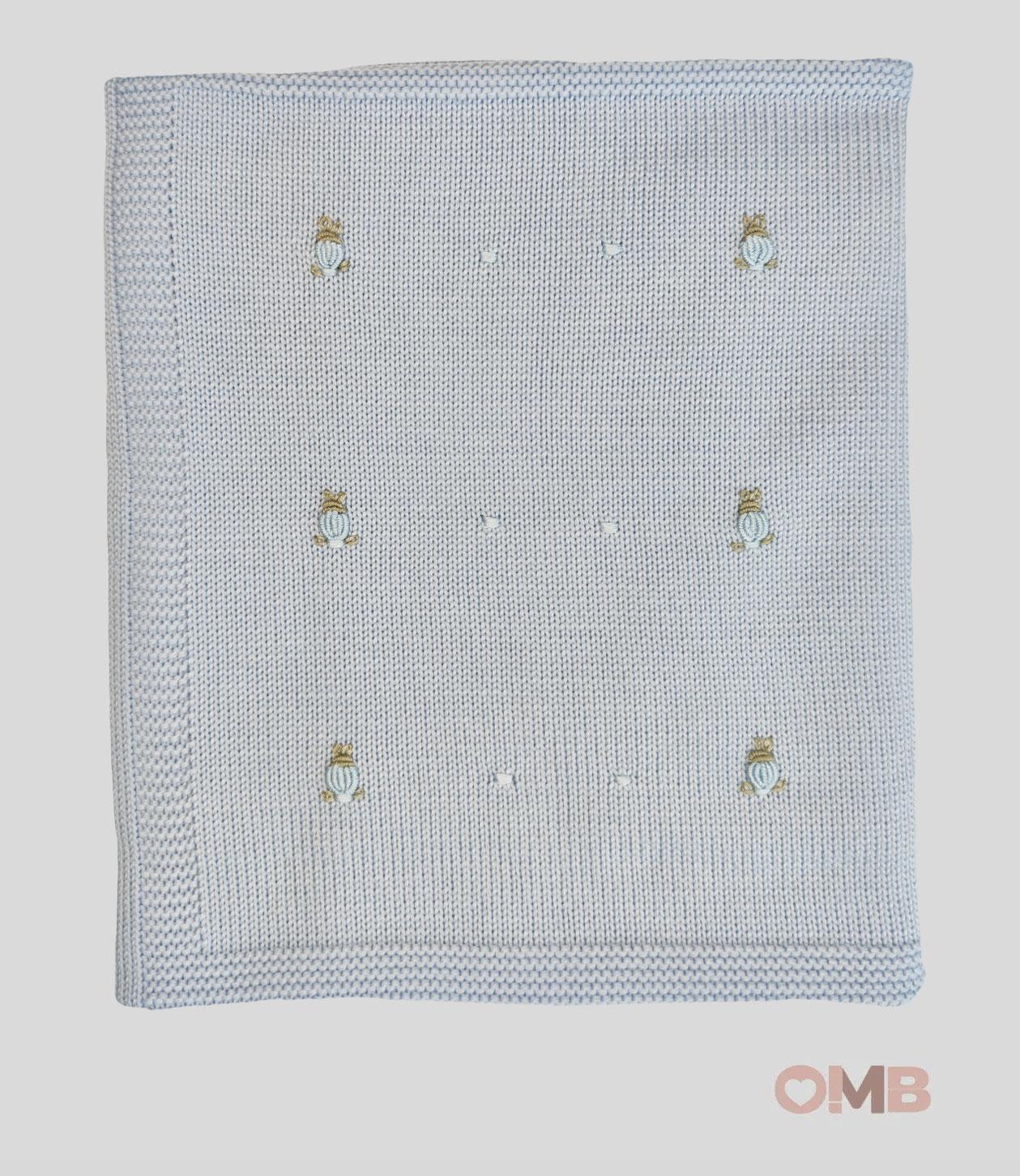 Coperta Neonato PEPECE' 2480 Celeste 2480 CONIGLI PEPECE' 