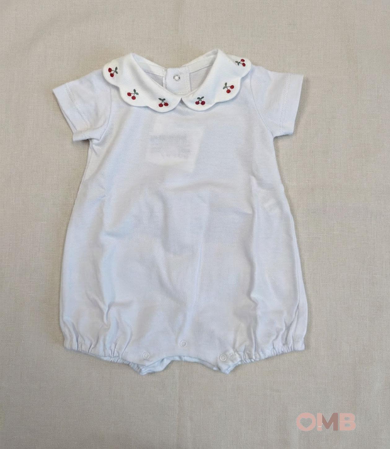 Pagliaccetto neonata PEPECE' 7702 Bianco 7702 BIANCO-CILIEGIE PEPECE' 