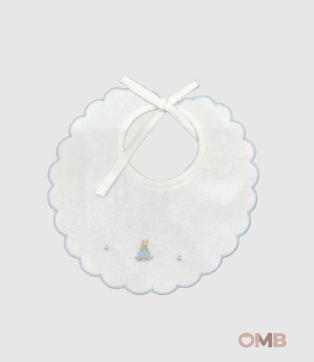 Bavaglino Neonato PEPECE' 305 Bianco<BR/> 305 CIELO PEPECE' 