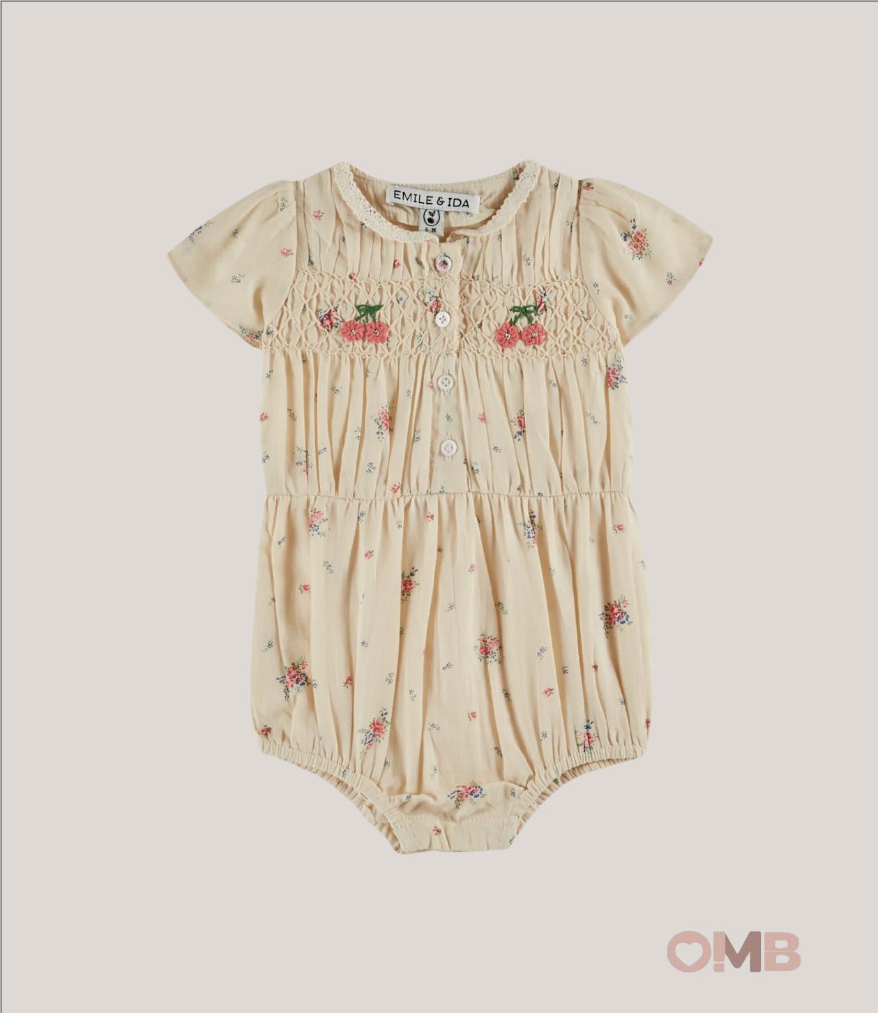 Pagliaccetto EMILE ET IDA neonata AD081A Panna AD081A PANNA EMILE ET IDA 