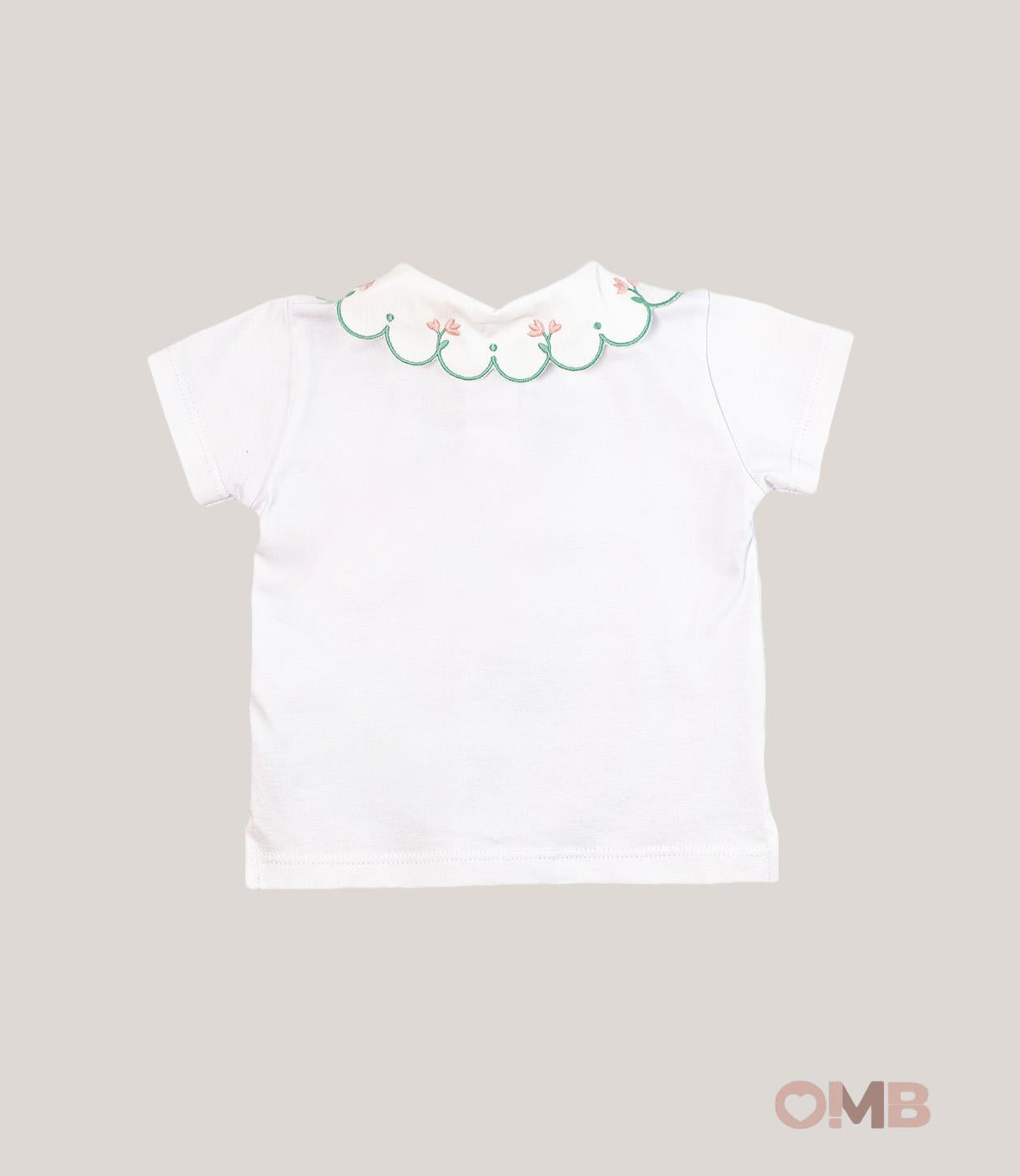 T-shirt neonata COCCODE C63206 Bianco C63206 BIANCO/ROSA COCCODE 
