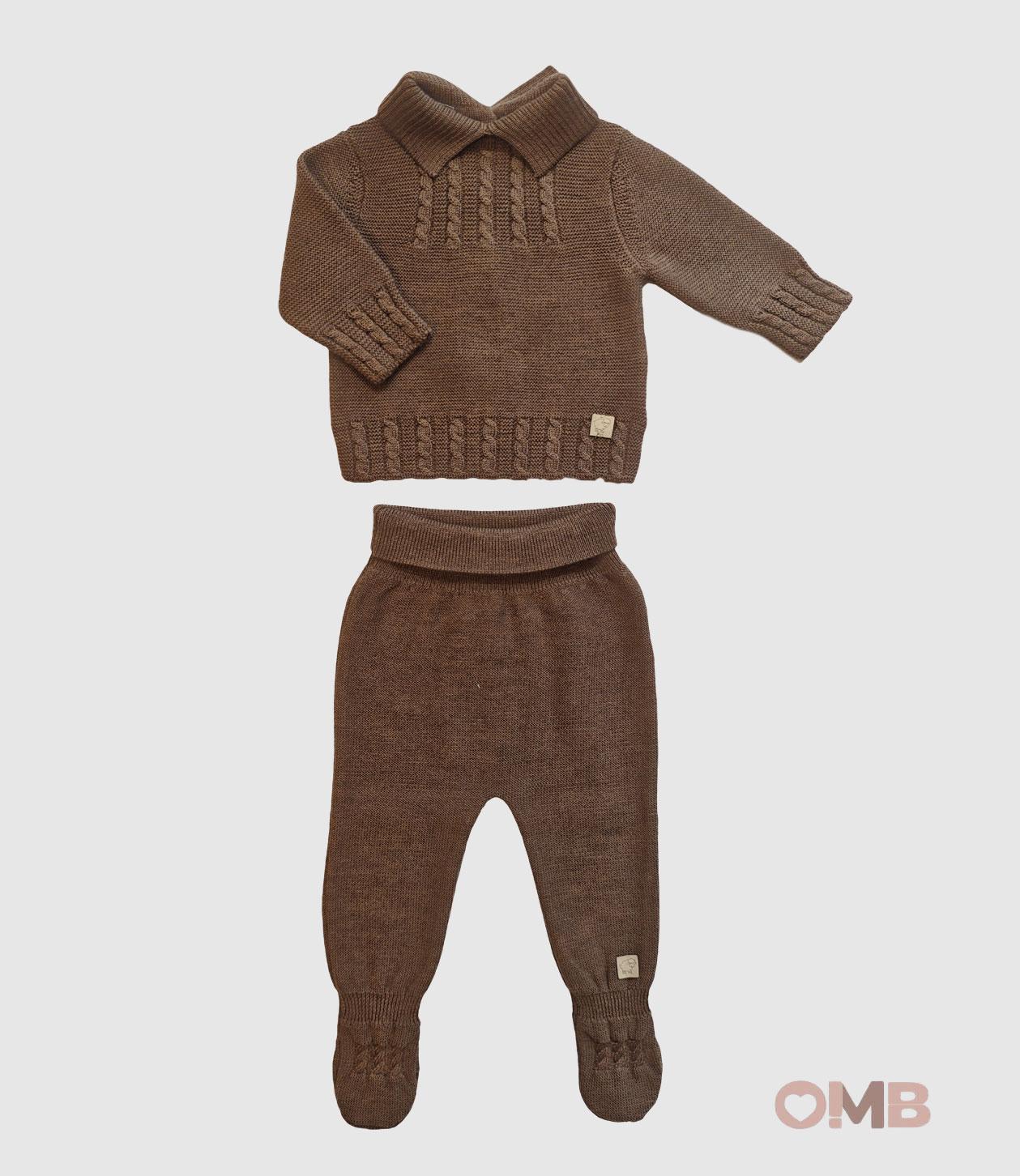 Completo Maglificio Verona neonato 45432 Marrone 45432 MARRONE MAGLIFICIO VERONA 