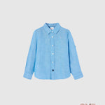 Camicia BOBOLI bambino 736297 Azzurro<BR/> 736297 AZZURRO BOBOLI 