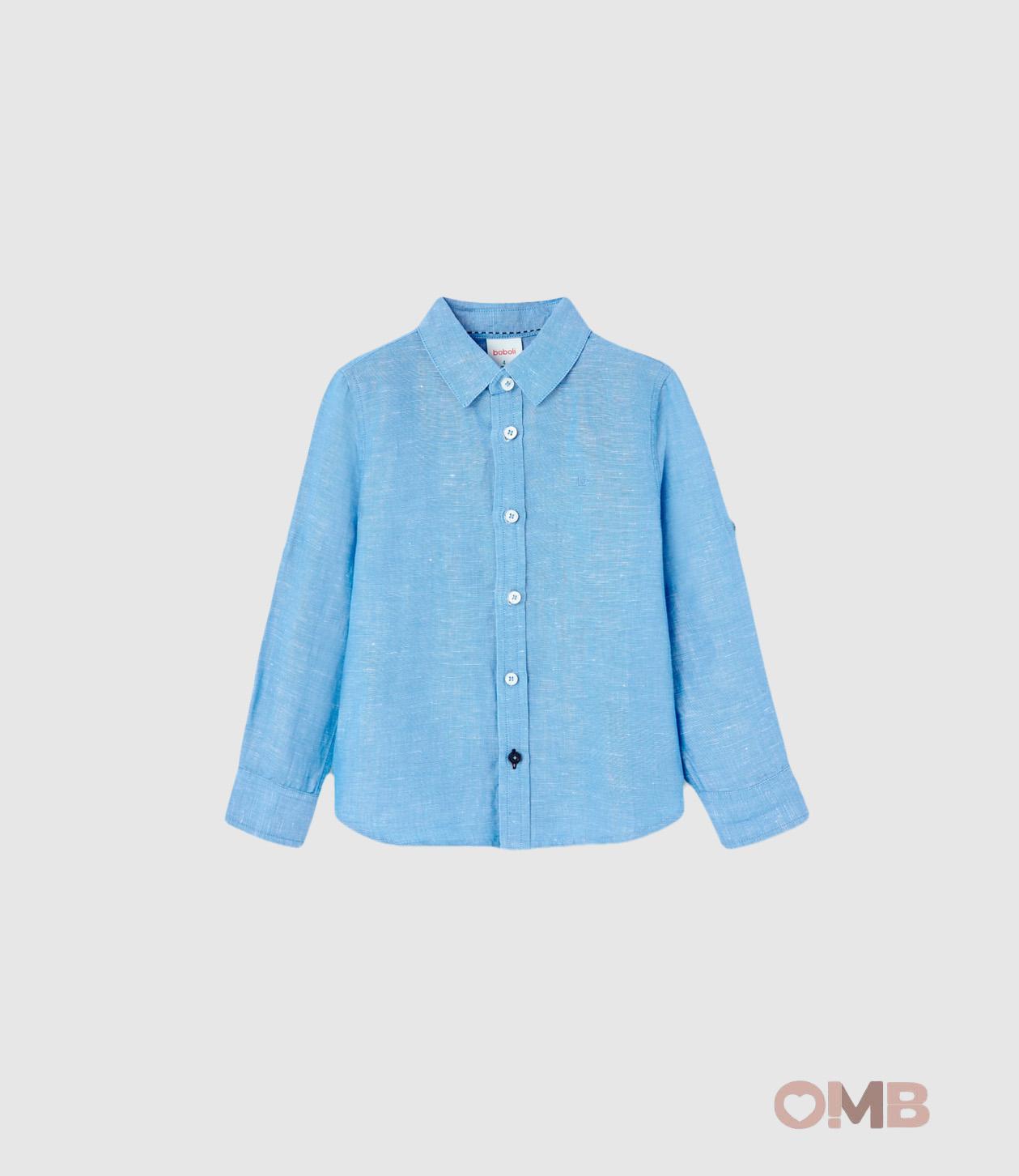 Camicia BOBOLI bambino 736297 Azzurro<BR/> 736297 AZZURRO BOBOLI 