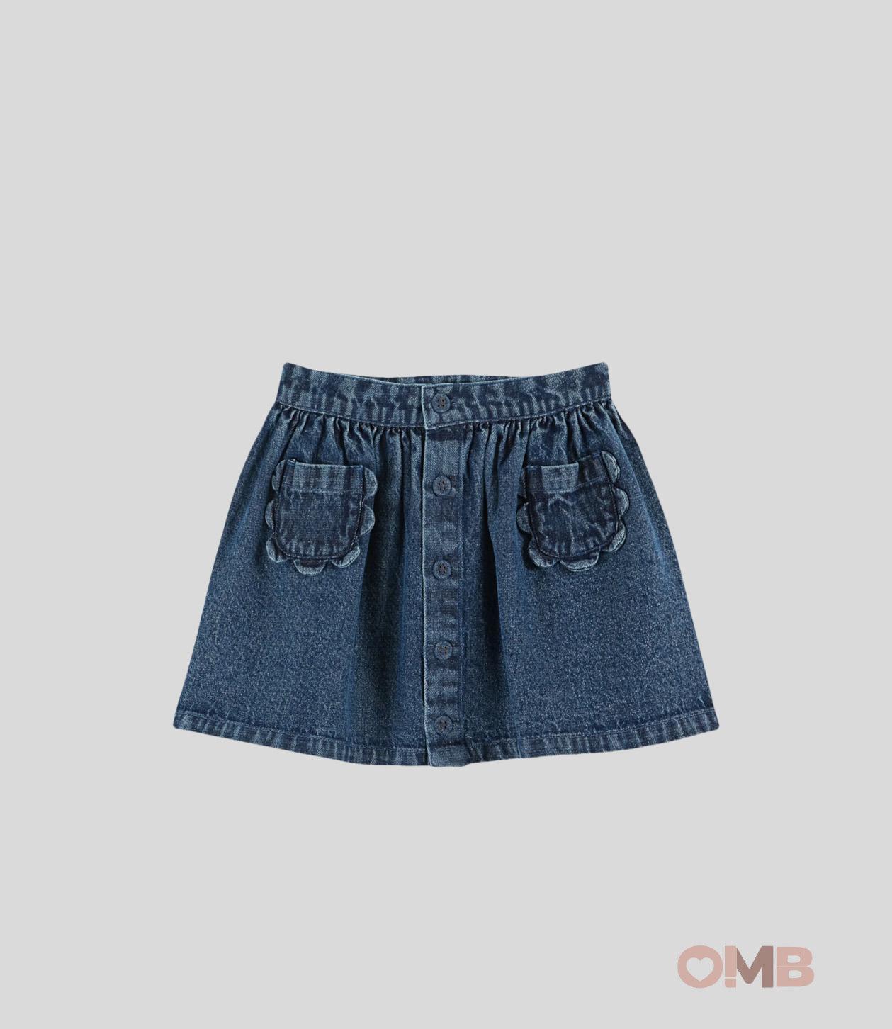 Gonna Emile et Ida bambina AC062A Denim AC062A DENIM EMILE ET IDA 