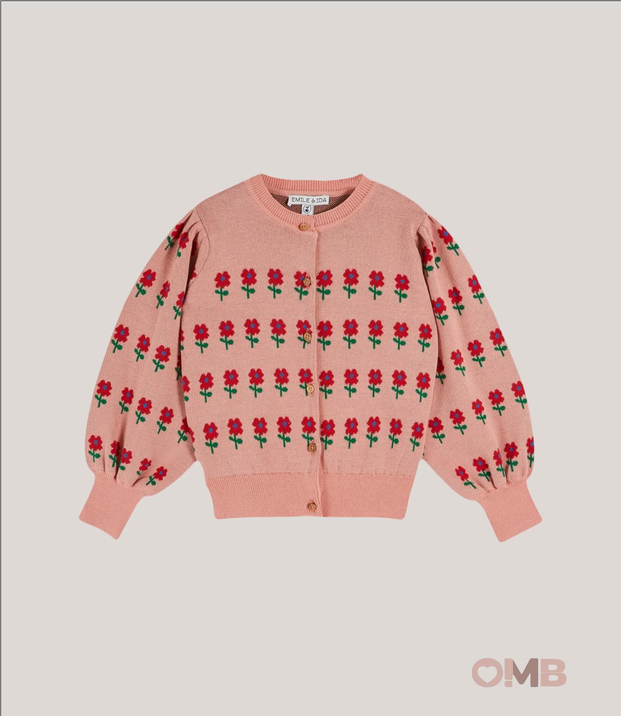 Cardigan EMILE ET IDA bambina AD183AA Rosa AD183AA ROSA EMILE ET IDA 