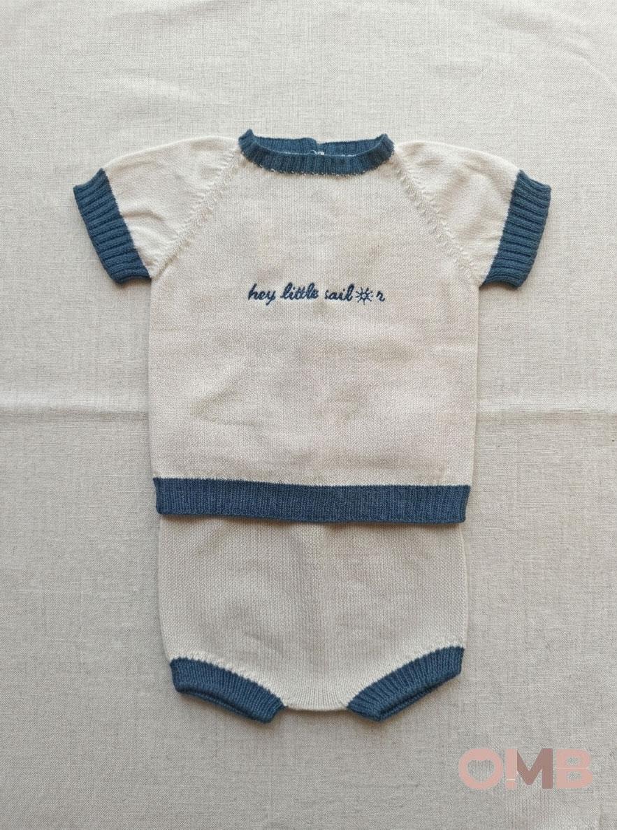 Completo neonato LI & ME 67276728 Blu 6727-6728 PANNA/BLU LI & ME 