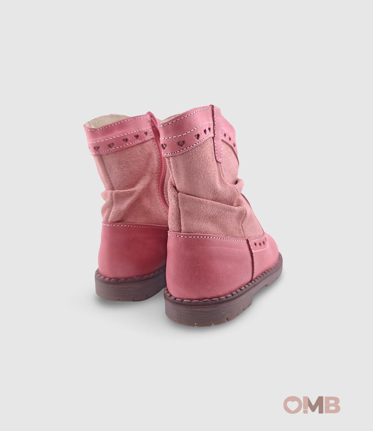 Stivale PANYNO bambina B2910 Rosa<BR/> B2910 PIEL DENVER RASPERRY PANYNO 