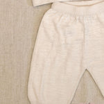 Completo bambina MAGLIFICIO VERONA 015538015539 Ecru 015538-015539 ECRU-ROSA MAGLIFICIO VERONA 