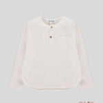 Camicia Lalalù bambino CML50  latte taschino CML50 LATTE LALALU 