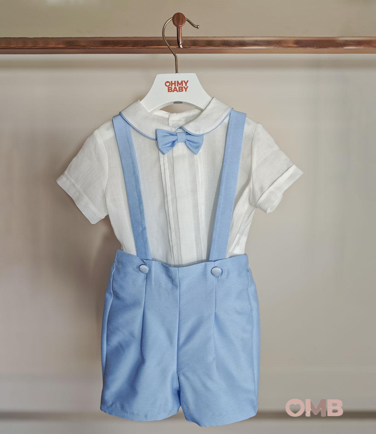 Completo neonato BABY A. G3438 Celeste<BR/> G3438 COBALTO BABY A. 