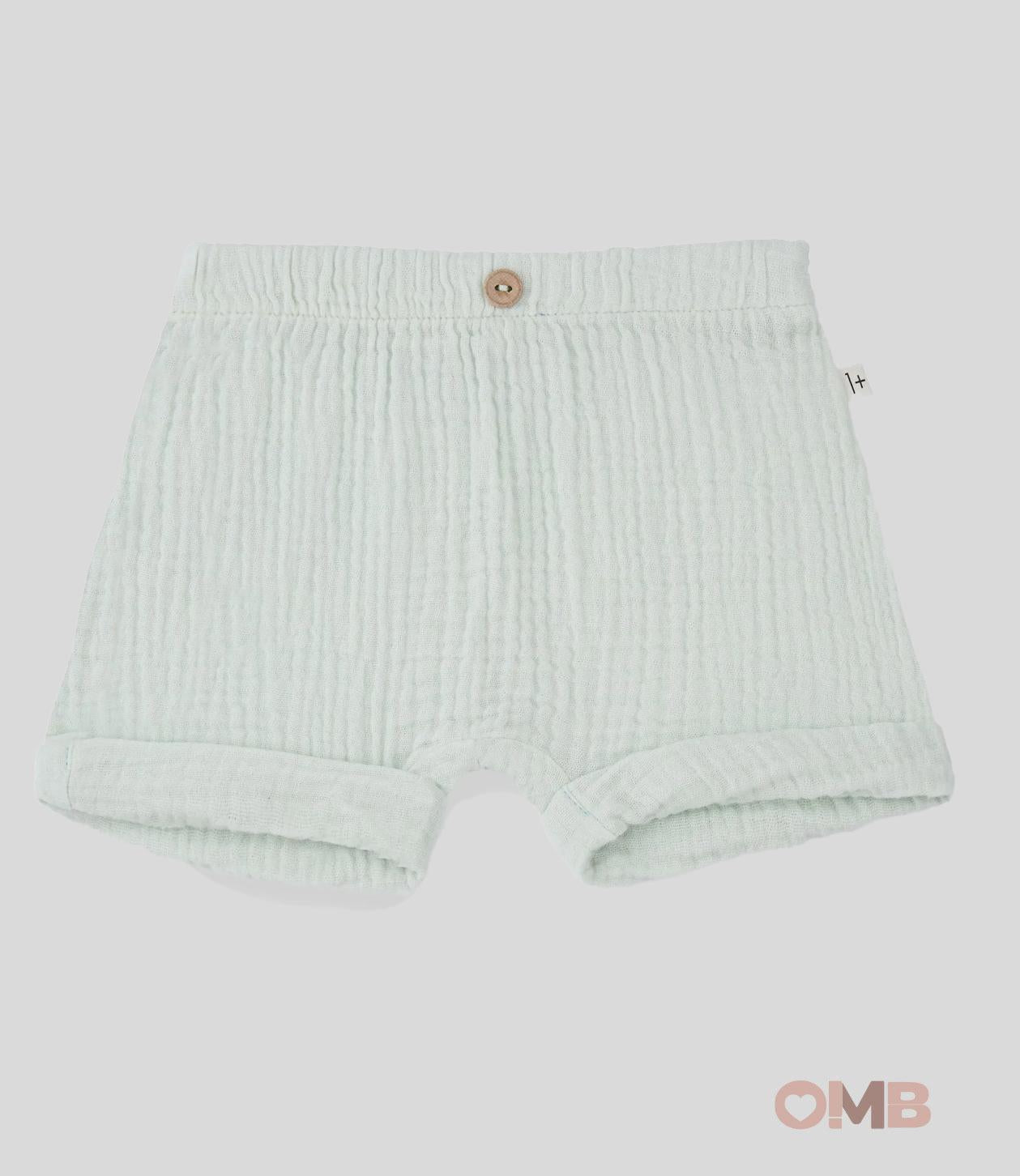 Shorts Neonato 1+inthefamily Mirko verde acqua MIRKO VERDE 1+INTHEFAMILY 