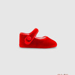Scarpe culla PANYNO neonata A2501 Rosse A2501 PIEL SMART TERCIOPELO ROJO PANYNO 