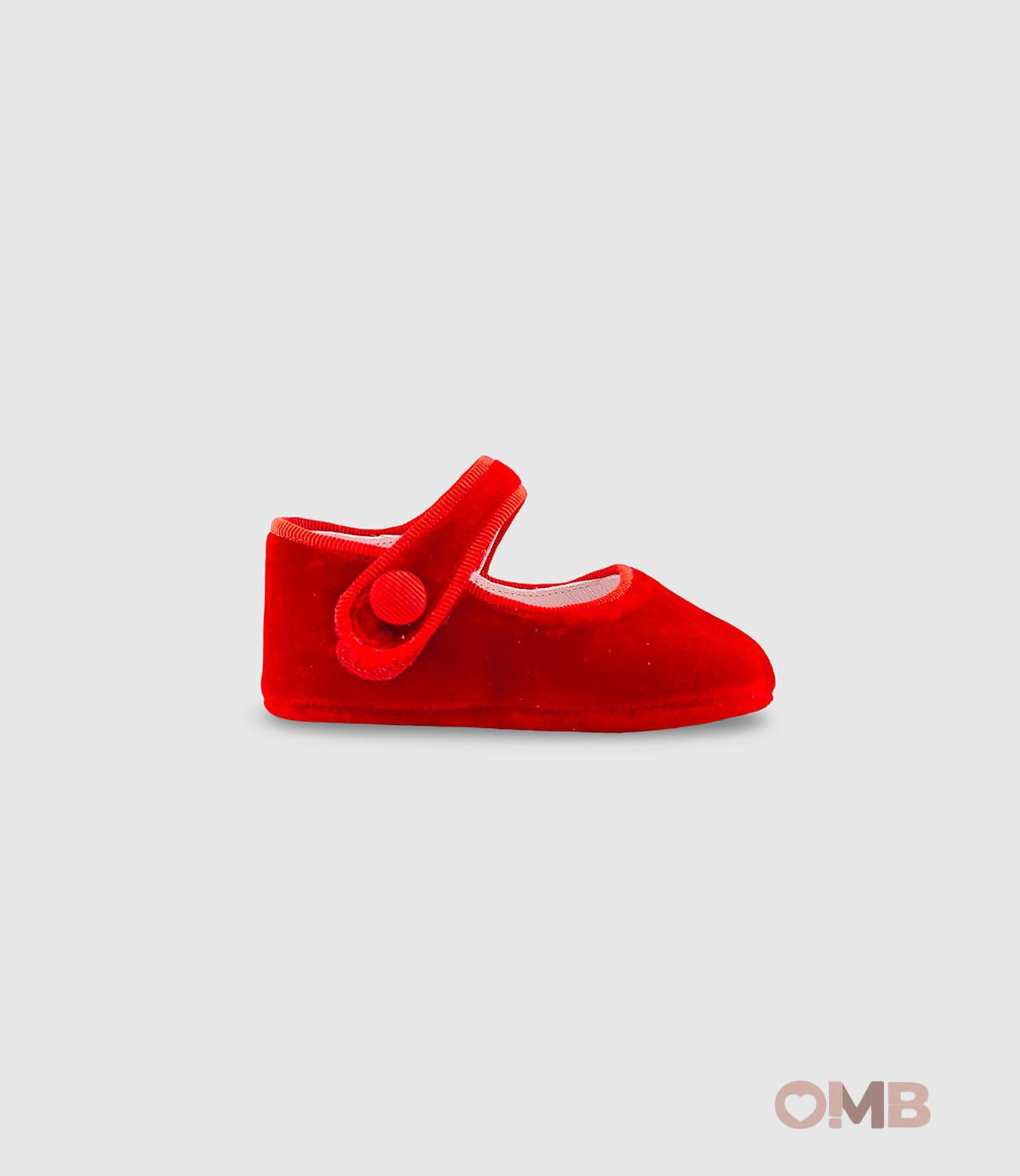 Scarpe culla PANYNO neonata A2501 Rosse A2501 PIEL SMART TERCIOPELO ROJO PANYNO 
