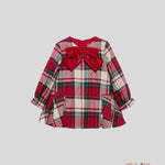 Abito neonata ABEL&LULA 5509 Rosso<BR/> 5509 QUADRI ABEL&LULA 