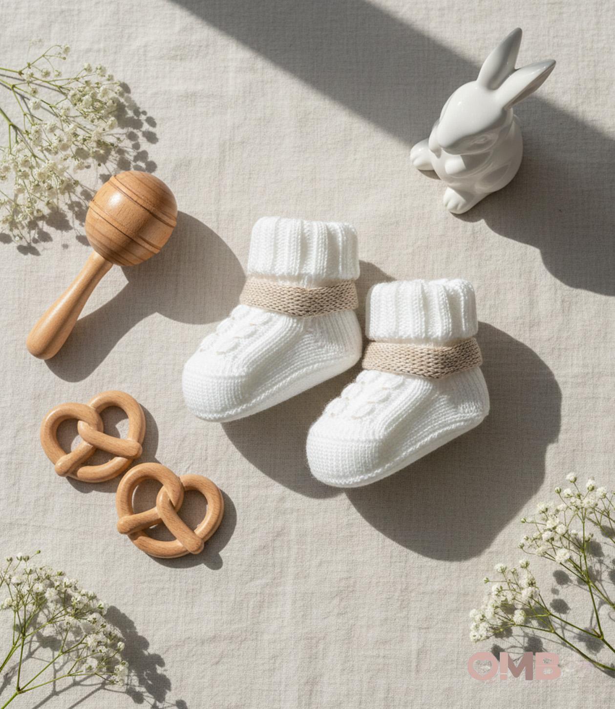 Babbucce PRIMODI BEBE neonato 3604 10 Bianco 3604.10 BIANCO-SABBIA PRIMODI BEBE 