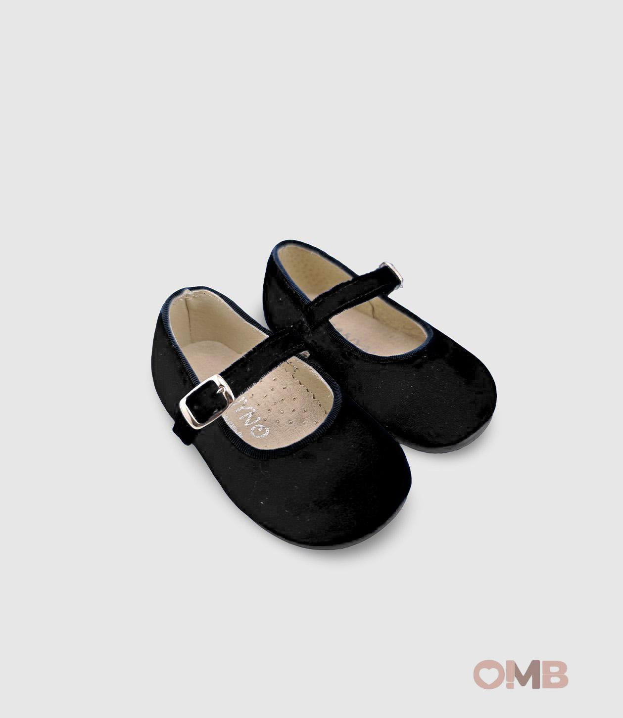 Bambolina PANYNO bambina B2601 Nere B2601 PIEL SMART TERCIOPELO NEGRO PANYNO 